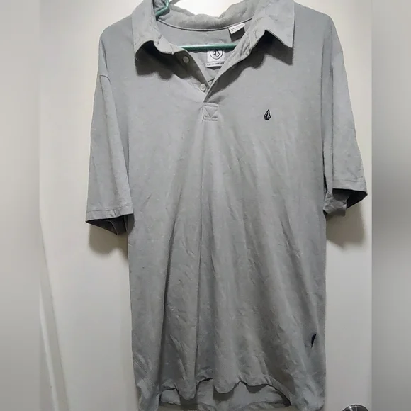 Volcom Gray Tee Polo Style - Picture 1 of 4